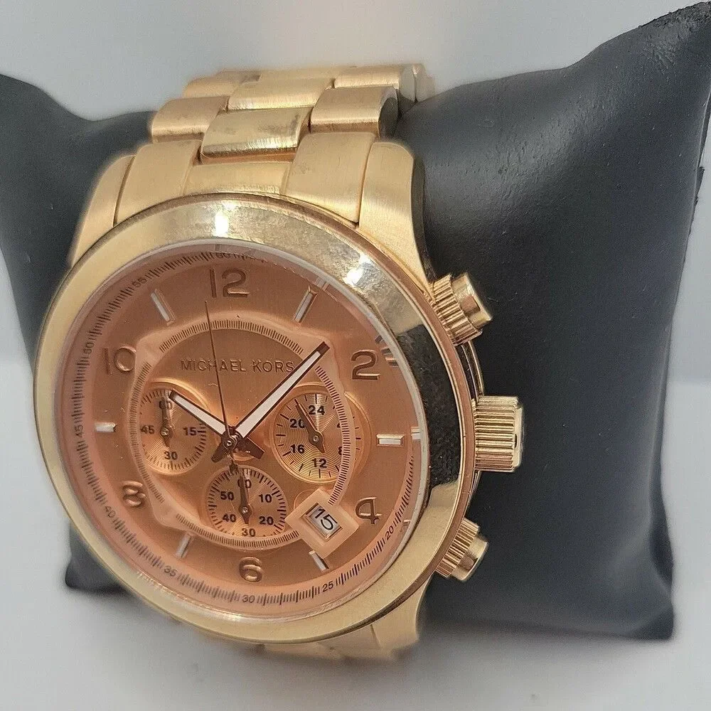 Michael Kors Runway MK8096 Men's Stainless Steel Analog Dial Quartz Watch AM657